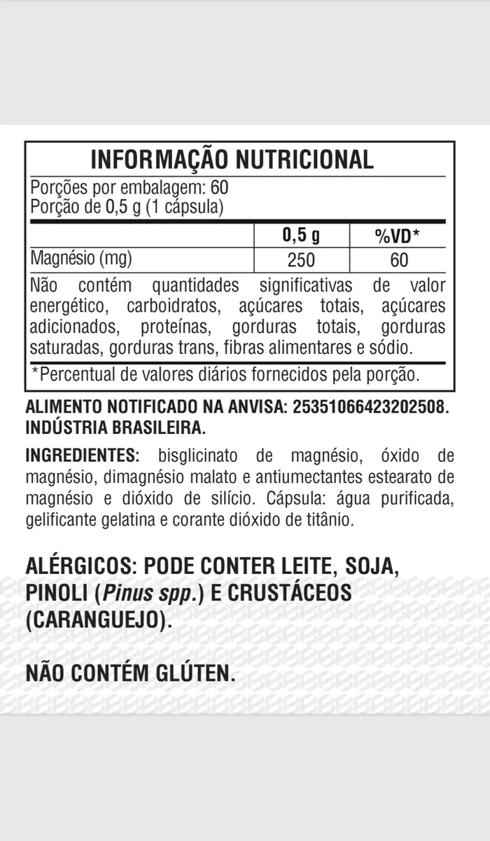 Triplo Magnésio Blems Supplements (60 Caps) - Imagem 3